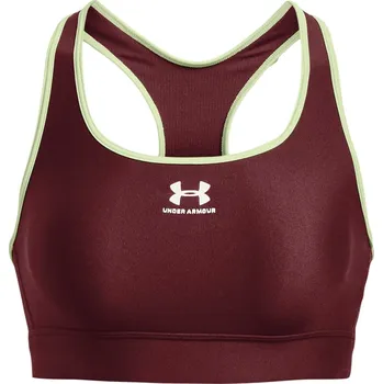 Podprsenka dámská sportovní podprsenka UNDER ARMOUR - REDBROWN - L (Under Armour Heat Gear Mid Padless Sports Bra)