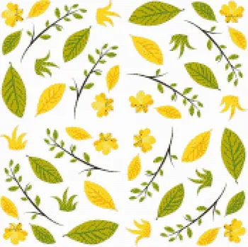 Diamantové malování Diamantové malování - Padající listy Velikost: 50x50cm, Rámování: Pouze srolované plátno, Diamanty: Čtvercové