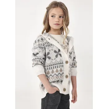 Mayoral dívčí svetr s kapucí 4312 - 018 Velikost: 110 Teplý a měkký