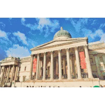 Diamantové malování Diamantové malování - Národní galerie v Londýně Velikost: 40x60cm, Rámování: Pouze srolované plátno, Diamanty: Kulaté