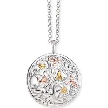 Náhrdelník ŠPERKY-NM, Stříbrný náhrdelník strom života Engelsrufer ERN-TREE-TRICO Délka náhrdelníku: 45 cm