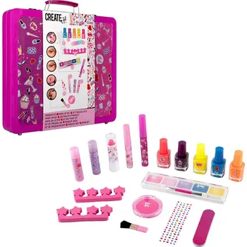 Kosmetická sada CANENCO Dětský make-up a laky na nehty XXL sada v plechovém kufříku 100+ ks
