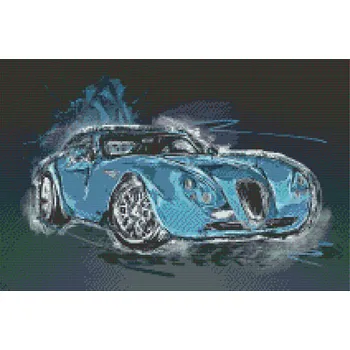 Diamantové malování Diamantové malování - Wiesmann GT MF4 Velikost: 40x60cm, Rámování: Pouze srolované plátno, Diamanty: Čtvercové