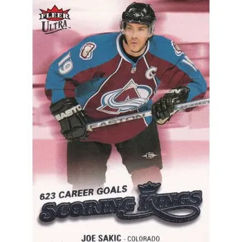 Karetní hra insert karta JOE SAKIC 08-09 Fleer Ultra Scoring Kings číslo SK5
