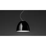 Artemide Designové závěsné LED svítidlo Nur Gloss mini Ø 36,6cm, 2700K, 1 x E27 Barva: Černá