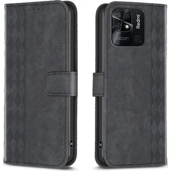 Pouzdro na mobilní telefon TT-TopTechnology Pouzdro Xiaomi Redmi 10c černé, black, materiál syntetická kůže