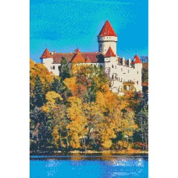 Diamantové malování - Konopiště Velikost: 40x60cm, Rámování: Pouze srolované plátno, Diamanty: Čtvercové