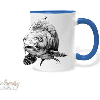 Hrnek - kapr Barva: Modrá