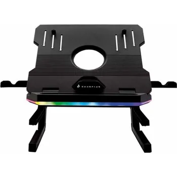 Surefire stojan na notebook Portus X2 stojan na notebook, nastavitelný úhel, černý, plast + kov, nosnost 10 kg, SureFire, RGB