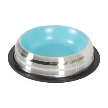 Miska pro psa Zolux MERENDA nerezová miska protiskluzová, 225 ml, modrá