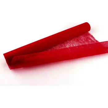 Svatební dekorace Vlizelin aranžerský a svatební 50cm x 8m ČERVENÝ