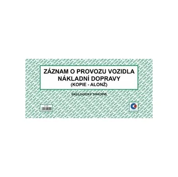 Tiskopis Baloušek Tisk ET220 Záznam o provozu vozidla nákladní dopravy alonž - výprodej posledních 5ks