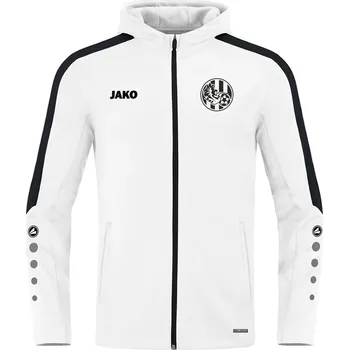 Fotbal JAKO Bunda s kapucí Power a logem FCHK bílá