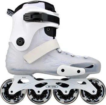 Kolečkové brusle MICRO MT4 flash Jednobarevné: Bílá, Velikosti: 43-44