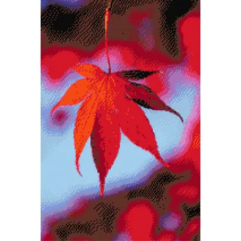 Diamantové malování Diamantové malování - Javorový list Velikost: 40x60cm, Rámování: Pouze srolované plátno, Diamanty: Kulaté