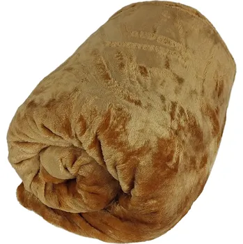 Krycí plachta ČESKÝ VÝROBCE Deka přikrývka Fleece mikrovlákno 150x200 cm světle hnědá
