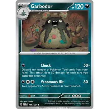 Karetní hra Garbodor 117/182 - Paradox Rift Typ karty: Reverse Holo