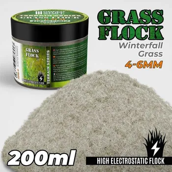 Plastikový model Static Grass Flock 4–6 mm – modelářský posyp zimní tráva (200 ml)