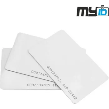 Bezkontaktní RFID karta IDCARD, 125kHz, EM4100, bílá, 1ks