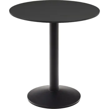 Jídelní stůl Černý bistro stolek Kave Home Esilda 68 cm