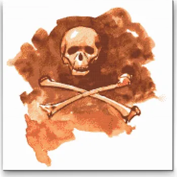 Diamantové malování Diamantové malování - Scary! Velikost: 50x50cm, Rámování: Pouze srolované plátno, Diamanty: Kulaté