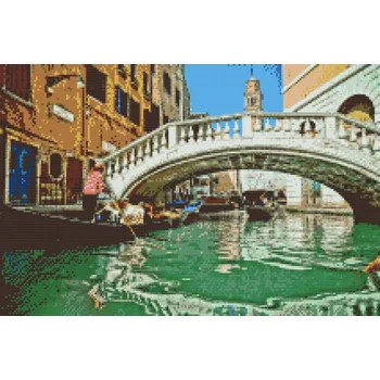 Diamantové malování Diamantové malování - Plavba v gondole po Benátkách 3 Velikost: 40x60cm, Rámování: Pouze srolované plátno, Diamanty: Čtvercové