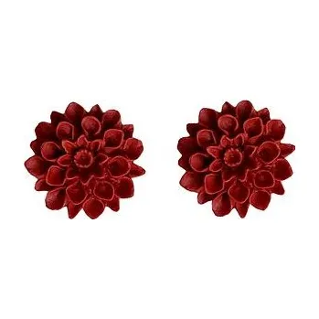 Módní doplněk Flowerski náušnice - brick