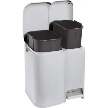 Odpadkový koš Tontarelli Koš na tříděný odpad PATTY 2,13+8L světle šedá 810520510D 810520510D