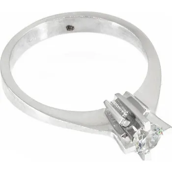 Prsten sZlato.cz 3959 Zlatý zásnubní prsten z bílého zlata Velikost: 54, Váha: 2.73 g