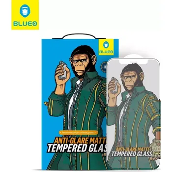 Matné antireflexní ochranné tvrzené sklo Blueo 5D Mr. Monkey Glass Strong Matte Apple iPhone 13