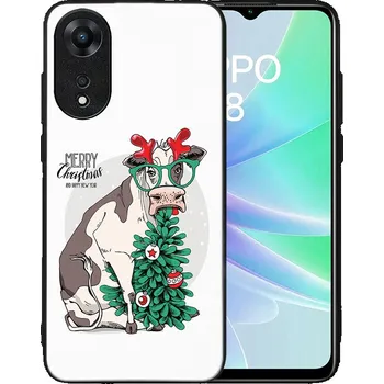 Vánoční dekorace VSECHNONAMOBIL 76449 MY ART Kryt s vánočním designem Oppo A78 MERRY CHRISTMAS (074)