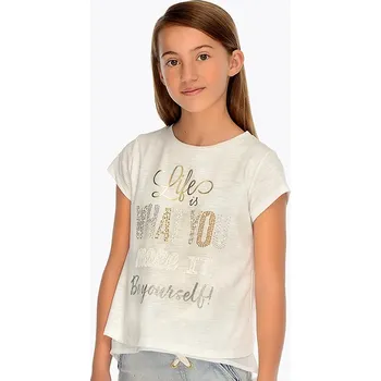 Oblečení a móda Triko MAYORAL bílé LIFE GO - 14 let (157)