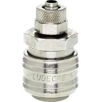 Příslušenství pro vzduchotechniku Lüdecke rychlospojka Standard, matice 8/6 mm, poniklovaná