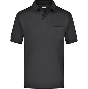 Pánská móda James&amp;Nicholson Pánská polokošile JN026 Black 3XL