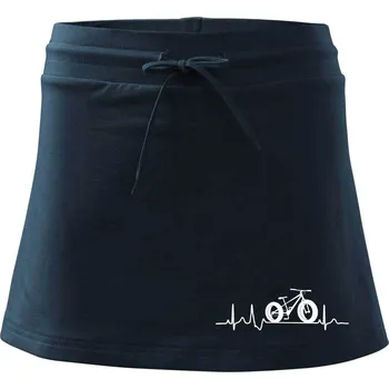 Dámská sukně EKG fatbike - Sportovní sukně - two in one - XL ( Námořní modrá (velmi tmavá - téměř černá) )