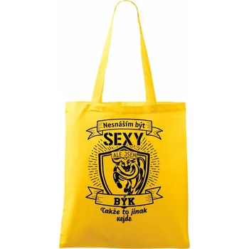 Nesnáším být sexy - Býk - Taška bavlněná - 42 x 38 cm ( Žlutá )