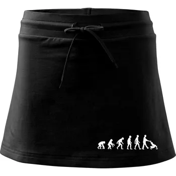 Dámská sukně Evoluce tatínek - Sportovní sukně - two in one - XL ( Černá )