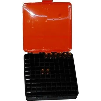 Airsoftová zbraň Krabička na náboje cal.380/9 mm - 100ks (oranžová)