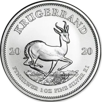 South African Mint Suid-Afrikaanse Krugerrand stříbrná mince 1oz 2020