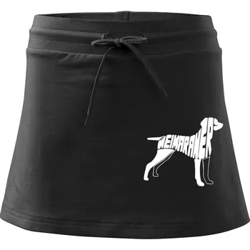 Dámská sukně Výmarský ohař - Sportovní sukně - two in one - XL ( Černá )