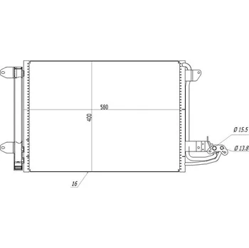 Výparník klimatizace Kondenzátor, klimatizace HART 606 472
