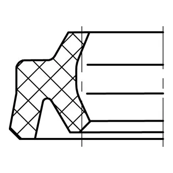 Hydraulický filtr Stírací kroužek AD48 56x64,6x5,3/6,8 AU95 DIN Rubena