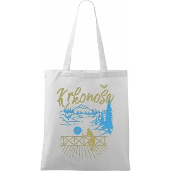 Krkonoše - Taška bavlněná - 42 x 38 cm ( Bílá )