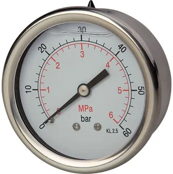 Noname Manometry s glycerínem 100mm, zadní připojení 1/2" Rozsah manometru (bar): 0 až 100 bar