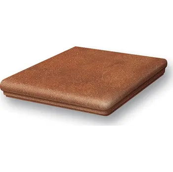Dlažba Ströher Keraplatte Roccia 841/9331 rosso, schodovka roh, červenohnědá, 34,5 x 34,5 x 1,2 cm