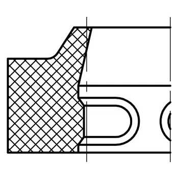 Hydraulický filtr Stírací kroužek AE40 90x100,6x7,2/12 NBR90 DIN Rubena