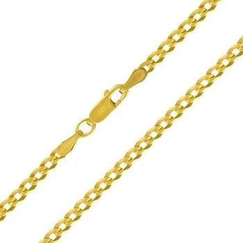 Řetízek Pozlacený stříbrný náhrdelník Pancr 3 mm varianta 55 cm TTT80GDNGP-55 cm