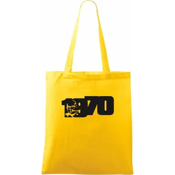 Nákupní taška Husákovo dítě - 1970 - Taška bavlněná - 42 x 38 cm ( Žlutá )