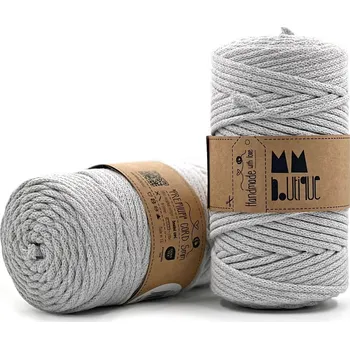 Příze MMboutique bavlněná šňůra Premium 5mm Light grey