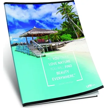 Sešit sešit 440, A4, 42 listů, bez linek, ,edice NATURE, motiv letní ráj